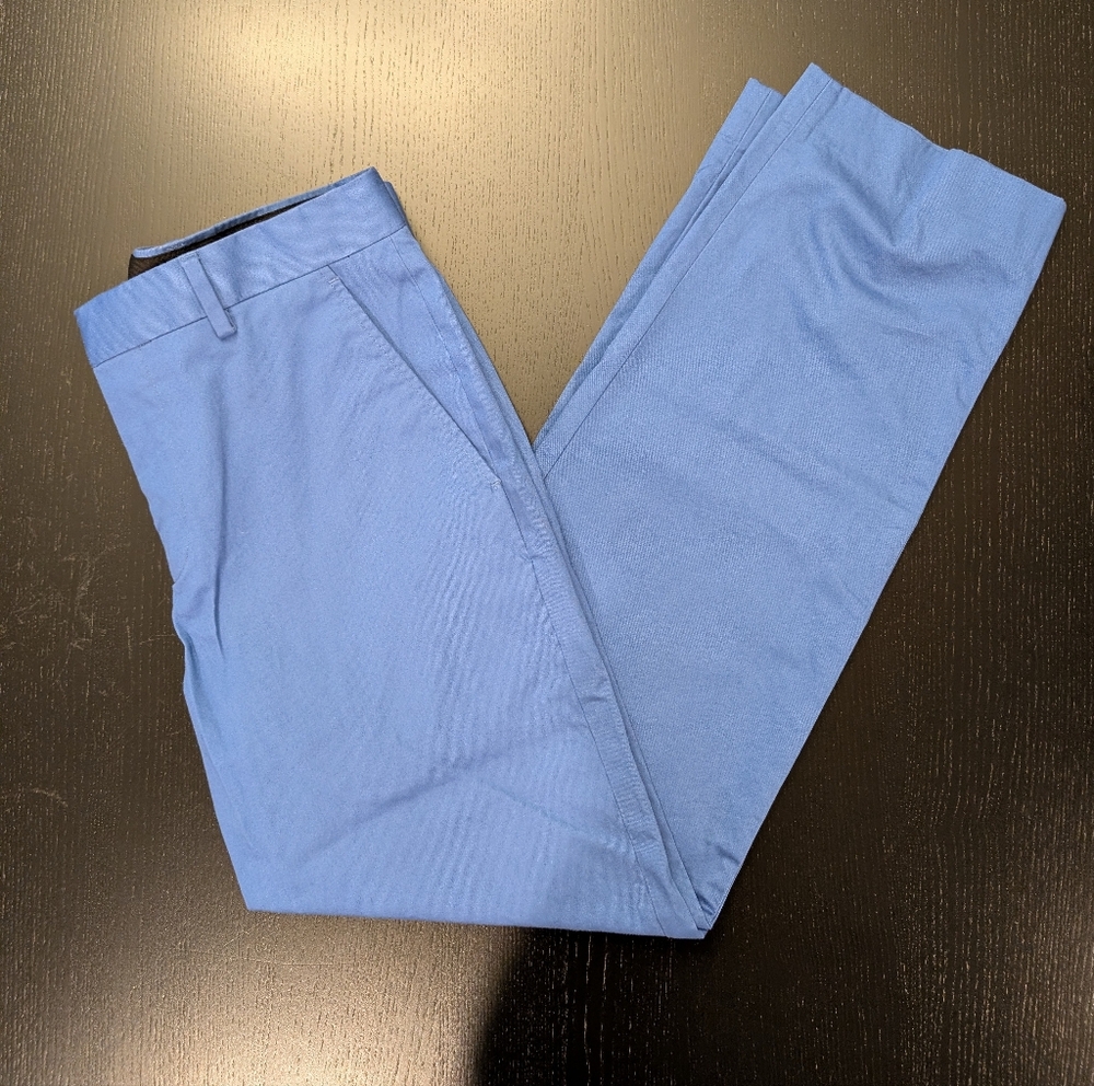 JF J.Ferrar Light Blue Men's Dress Pants - Picture 3 of 6